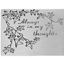Memorial Bench-"Always in my thoughts" By Athens