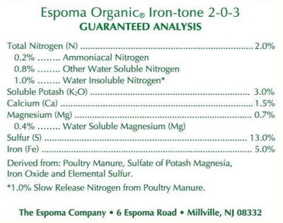 Espoma Iron~Tone, 5 lb