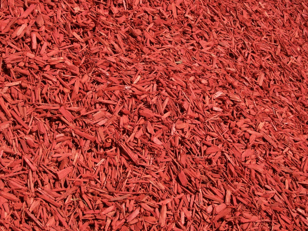 Dyed Red Mulch – Northside Services LLC